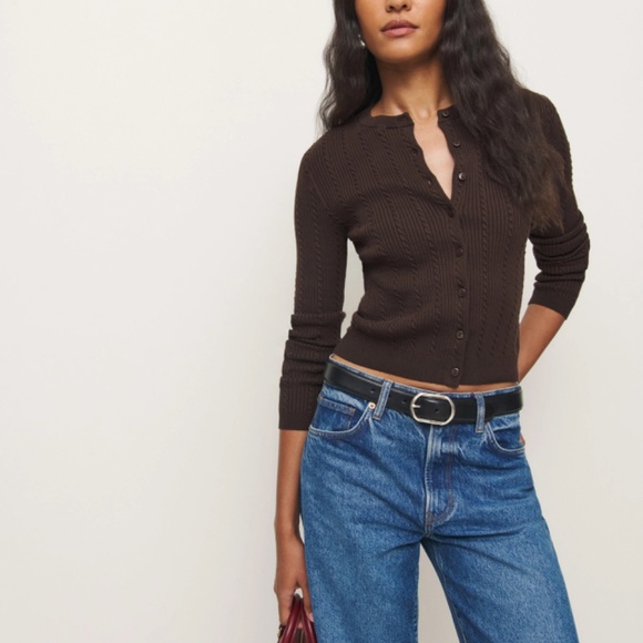 Reformation Natalie Cable Cardigan - Picture 2 of 4